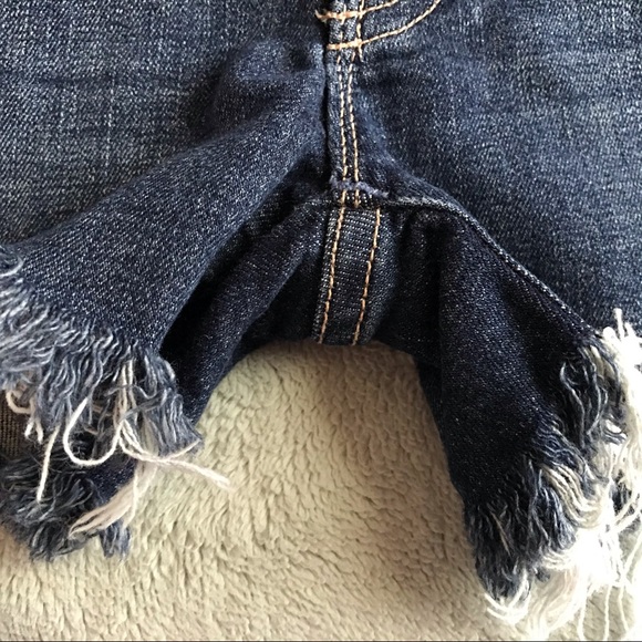 MOTHER The Charmer Fray Patch Shorts Girl Crush 24 - Picture 5 of 15